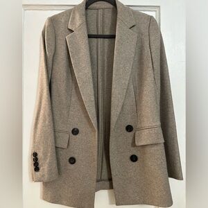 NWOT Massimo Dutti Wool Double-Breasted Blazer